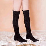 BOTINES Black Suede Boot STYLETTO