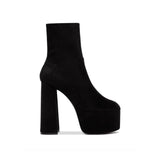 BOTINES Daphne suede platforms STYLETTO