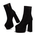 BOTINES Daphne suede platforms STYLETTO