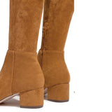 BOTINES Tan Suede Boot STYLETTO