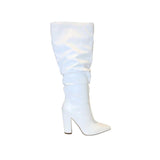 SANDALIAS White Slouchy Boots STYLETTO