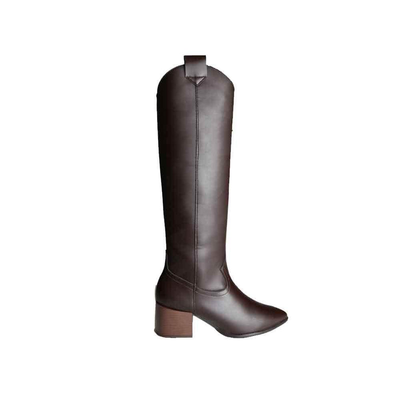 BOTINES Brown cowboy boots STYLETTO