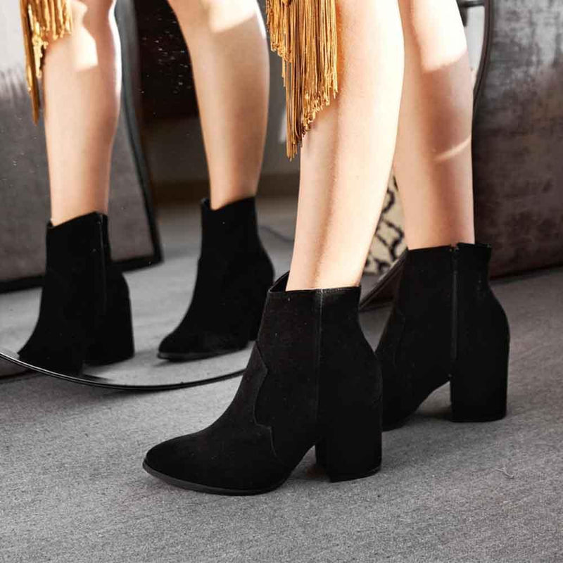 BOTINES Cowgirl black bootie STYLETTO