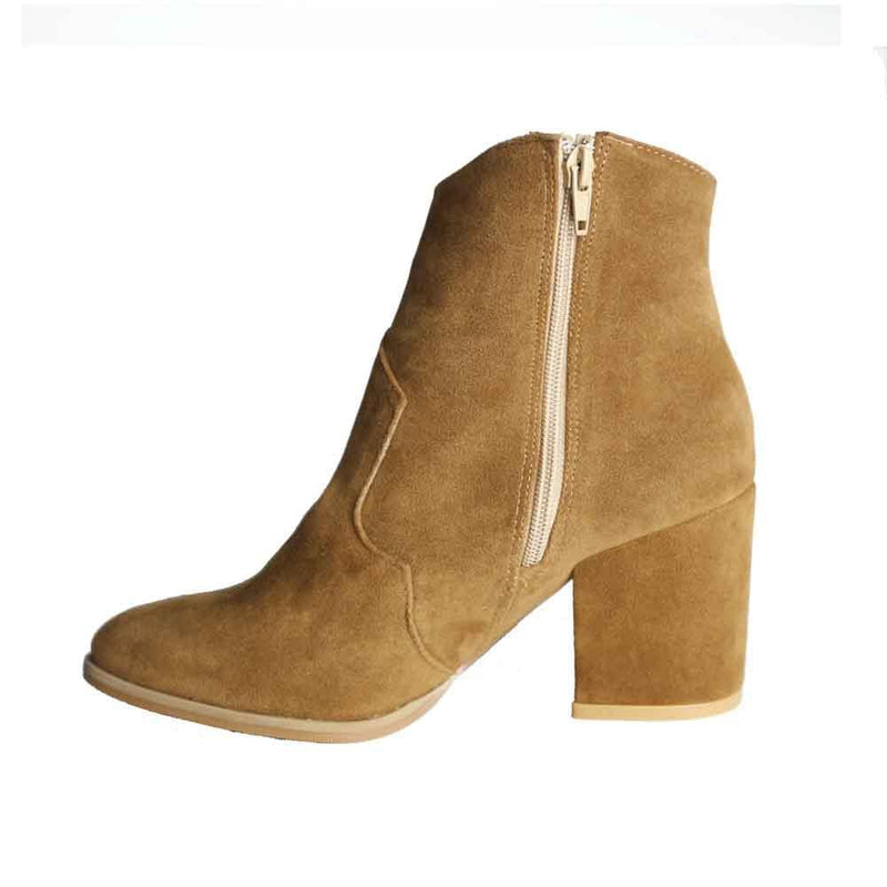 BOTINES Cowgirl tan bootie STYLETTO