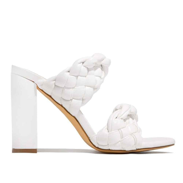 SANDALIAS Italy white heels STYLETTO