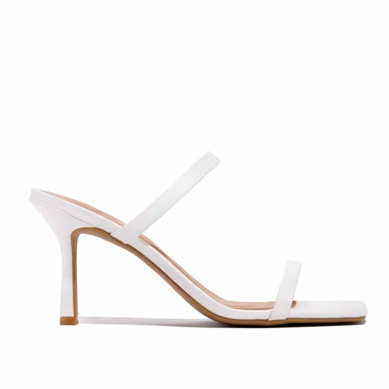 SANDALIAS UK white STYLETTO