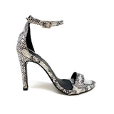 Silver Pointy Snake Heels STYLETTO